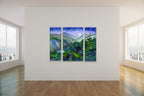 ‘Malahat Journey’ A three panel Ltd Edition Triptych, Medium