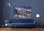 ‘Daybreak in Provence’ A three panel triptych limited edition, shipping is rolled with Canada Post