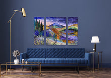 Load image into Gallery viewer, Daybreak in Provence : Three Part Triptych