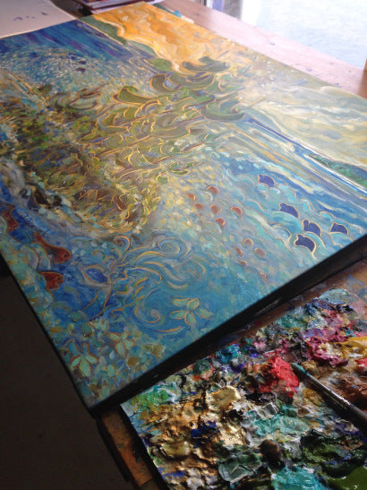 Original Hand Enhancing : Add on for canvas artwork
