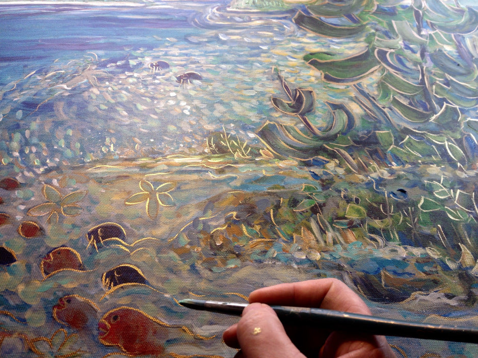 Original Hand Enhancing : Add on for canvas artwork